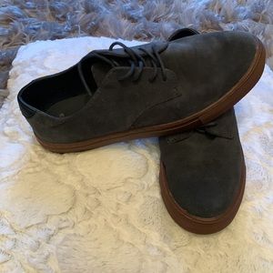 Mens usa size 8 mango blue suede shoes